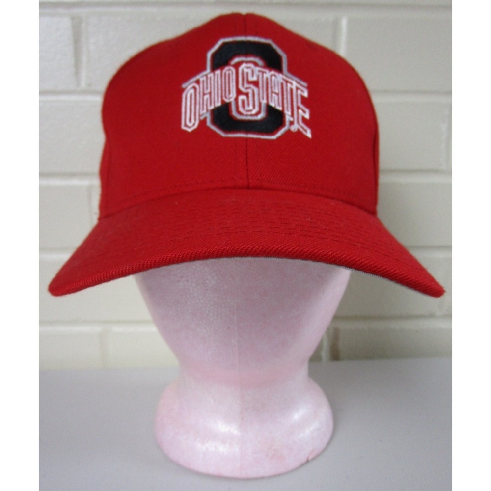 Vintage 90s Ohio State‎ Buckeyes Wool Blend Hat Snapback Cap New Era Adjustable